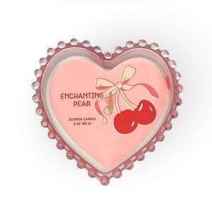 Valentines day heart candle